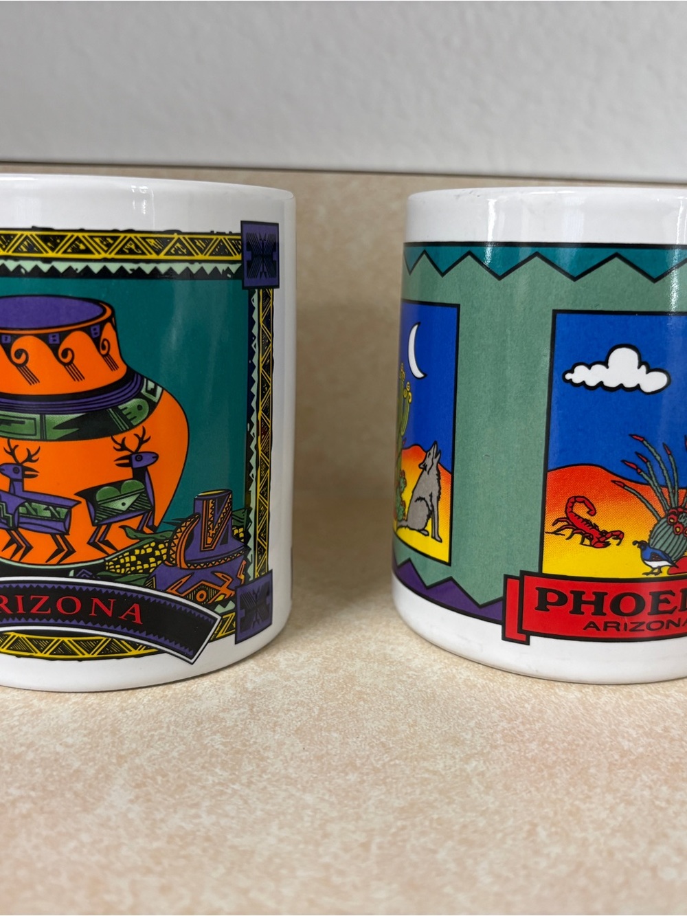 2010s 2 Arizona Phoenix Souvenir Coffee Mug State Travel Collectible Mug